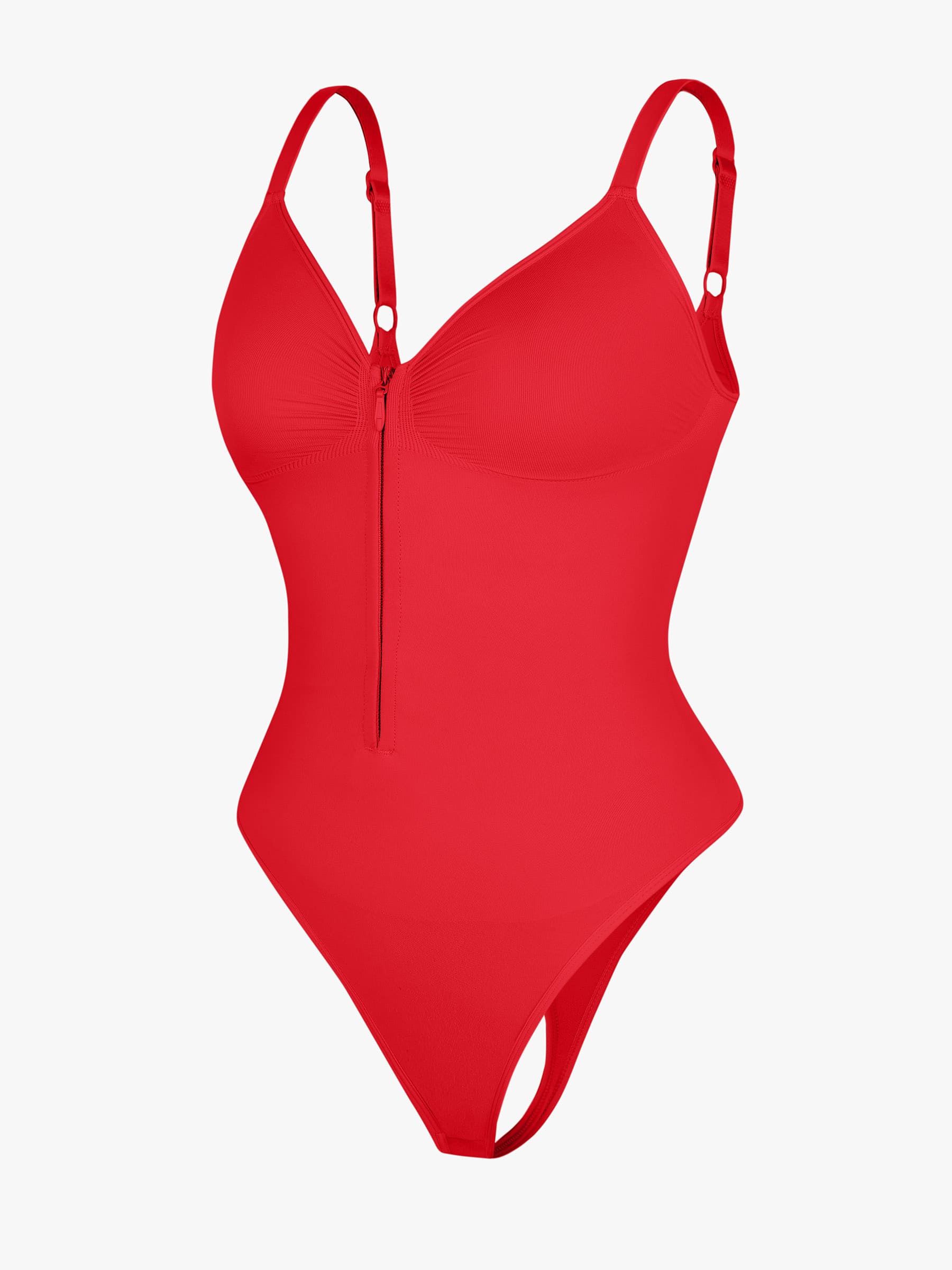 Curve-Shaping Tummy Control Seamless Zipper Bodysuit
