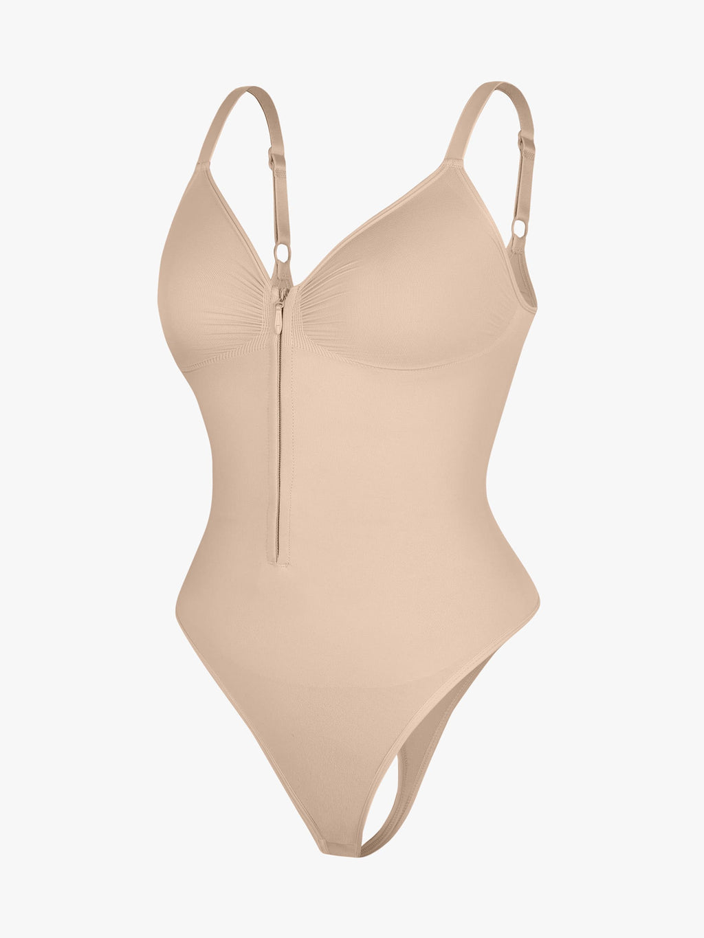 Curve-Shaping Tummy Control Seamless Zipper Bodysuit