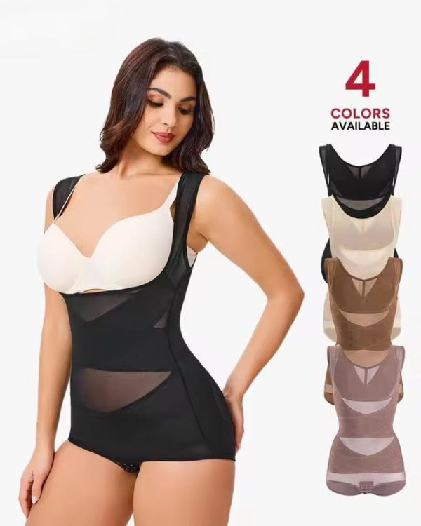 True Shape Mesh Shapewear Bodysuit – Breathable, Invisible Tummy Control