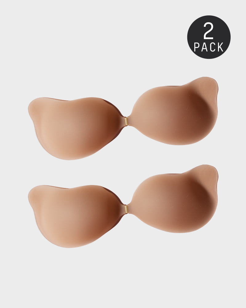 Invisible Lift Sticky Cleavage Bra – 2-Pair Pack of Seamless, Reusable Adhesive Cups Secondary image