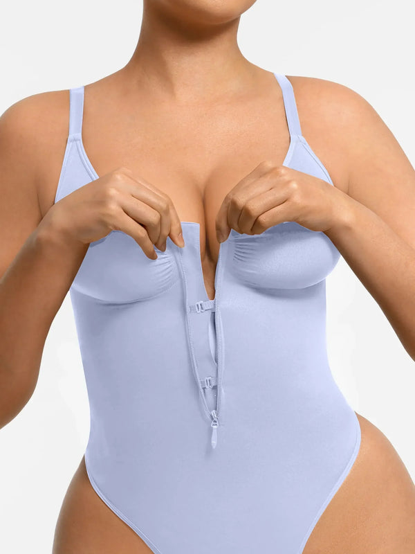 Curve-Shaping Tummy Control Seamless Zipper Bodysuit