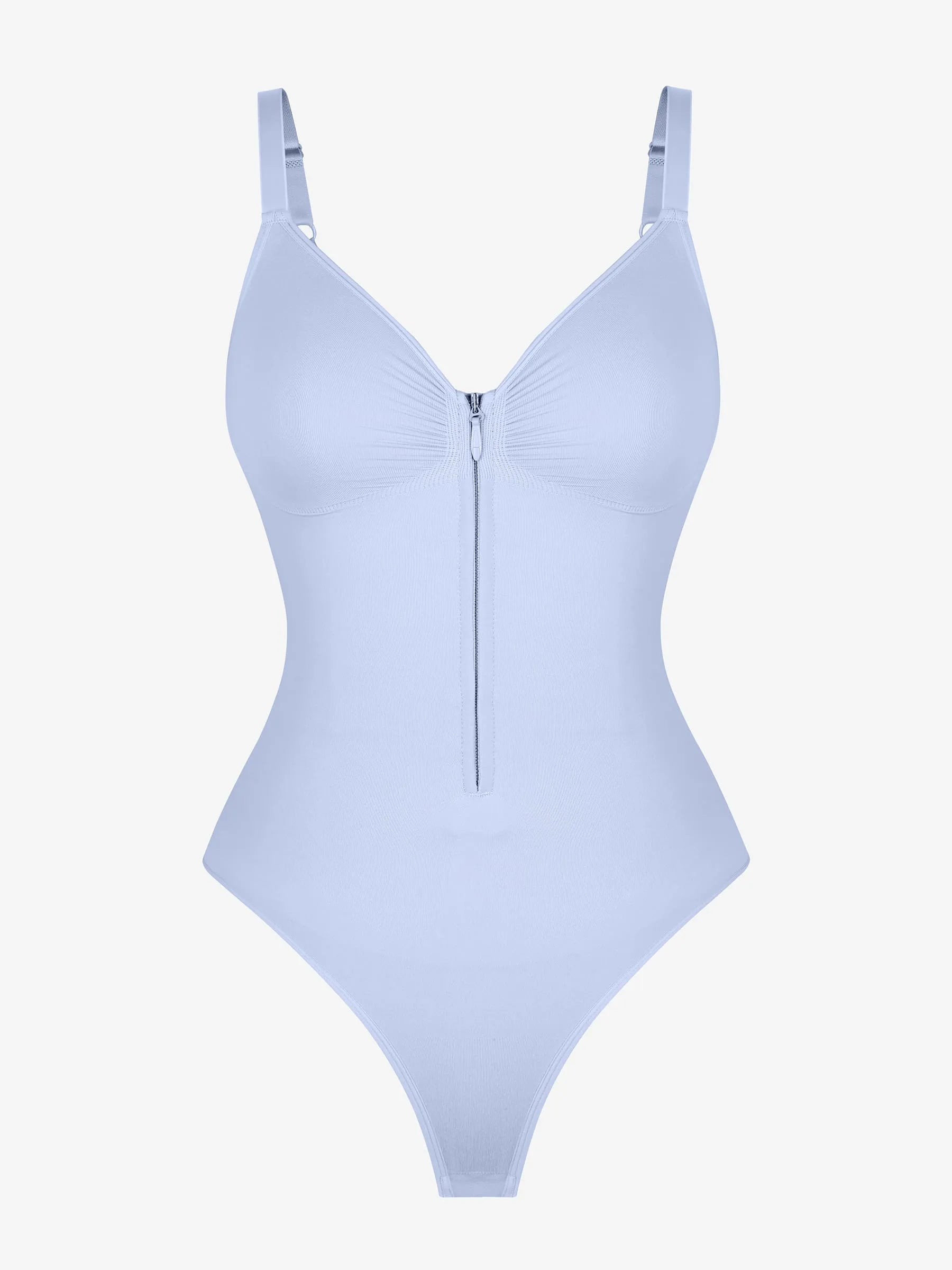 Curve-Shaping Tummy Control Seamless Zipper Bodysuit