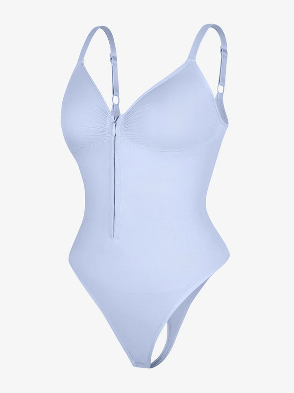 Curve-Shaping Tummy Control Seamless Zipper Bodysuit