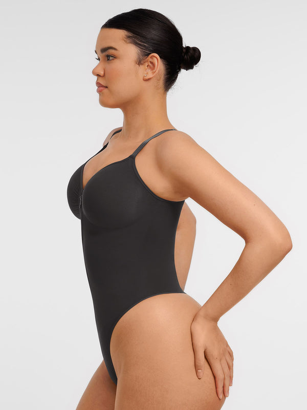 Curve-Shaping Tummy Control Seamless Zipper Bodysuit