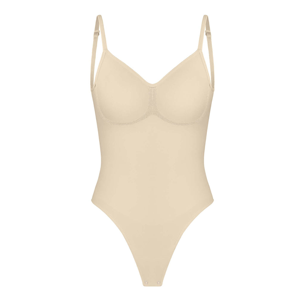 Low Back Seamless Tummy-Control Bodysuit Shapewear for a Sleek Silhouette