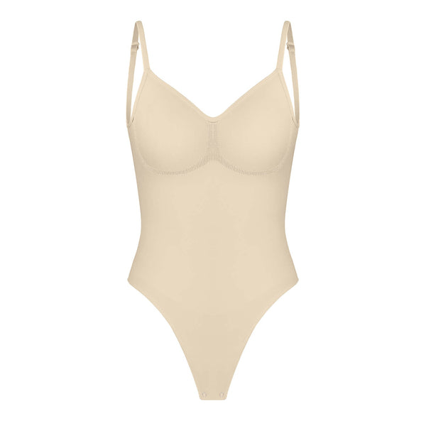 Low Back Seamless Tummy-Control Bodysuit Shapewear for a Sleek Silhouette