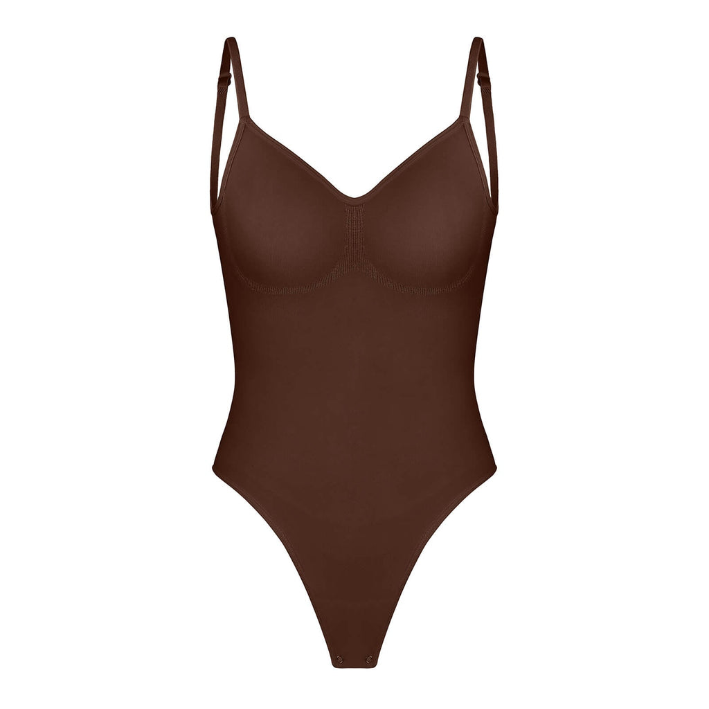 Low Back Seamless Tummy-Control Bodysuit Shapewear for a Sleek Silhouette