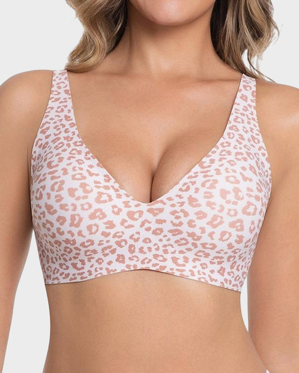 Deep-V Seamless Wireless Push-Up Bras for Women – All-Day Comfort and Flattering Lift