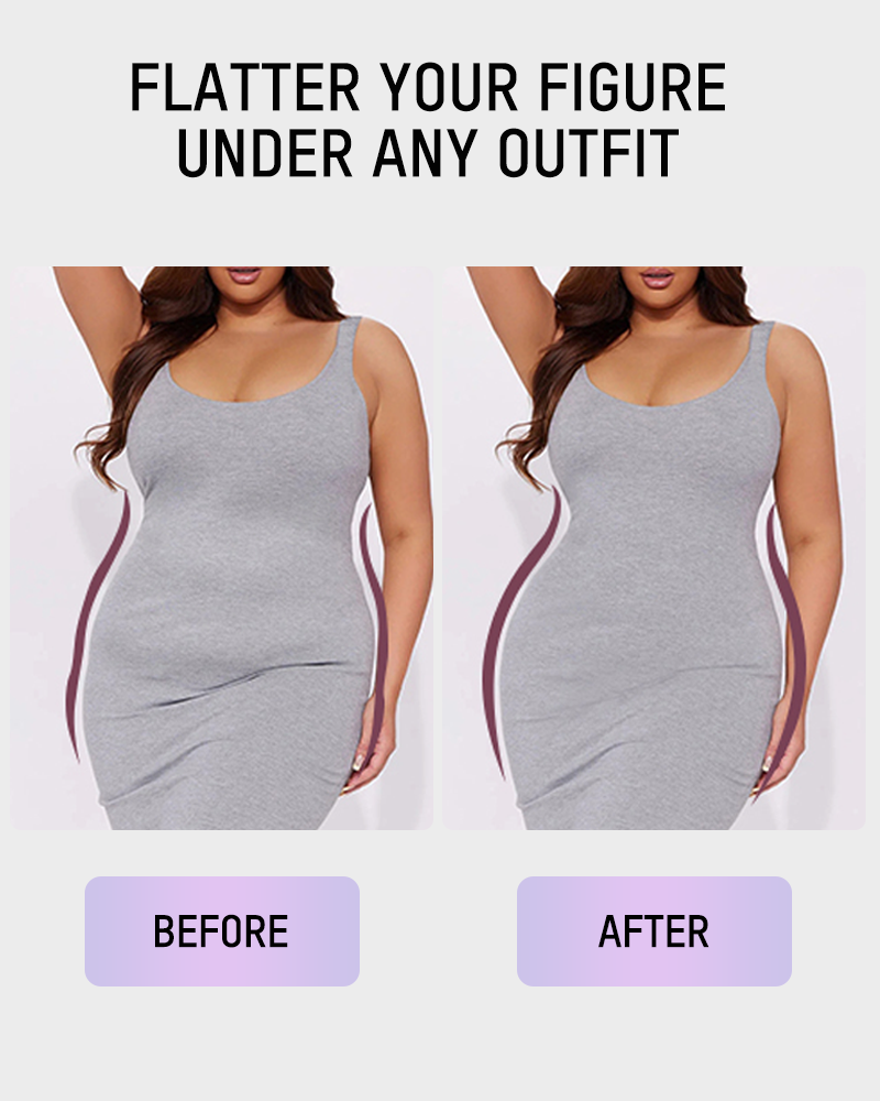 All-in-One Shaping Bodysuit with Thong Back – Sleek Contour & Ultra-Comfort