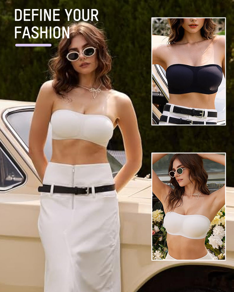 All-Day Comfort Seamless Strapless Bandeau Bra - Smooth, Invisible Support