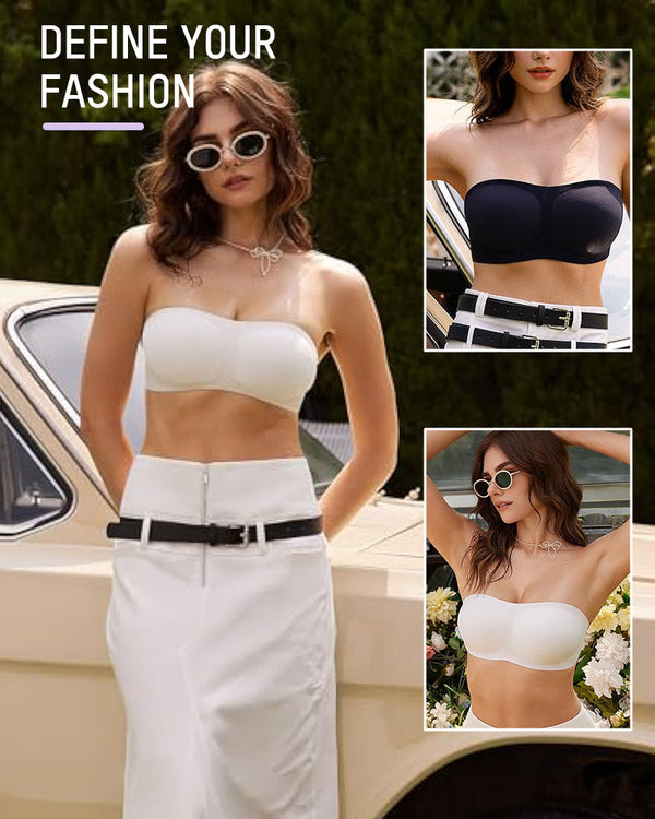All-Day Comfort Seamless Strapless Bandeau Bra - Smooth, Invisible Support