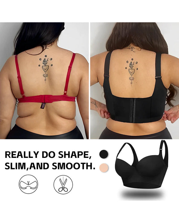 Brown Push-Up Back-Smoothing Bra