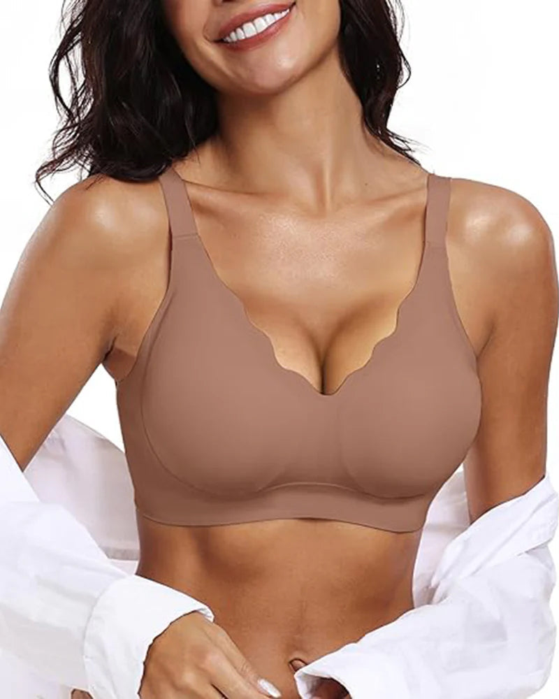 All-Day Comfort Seamless Smoothing Push-Up Bra for a Flawless Silhouette