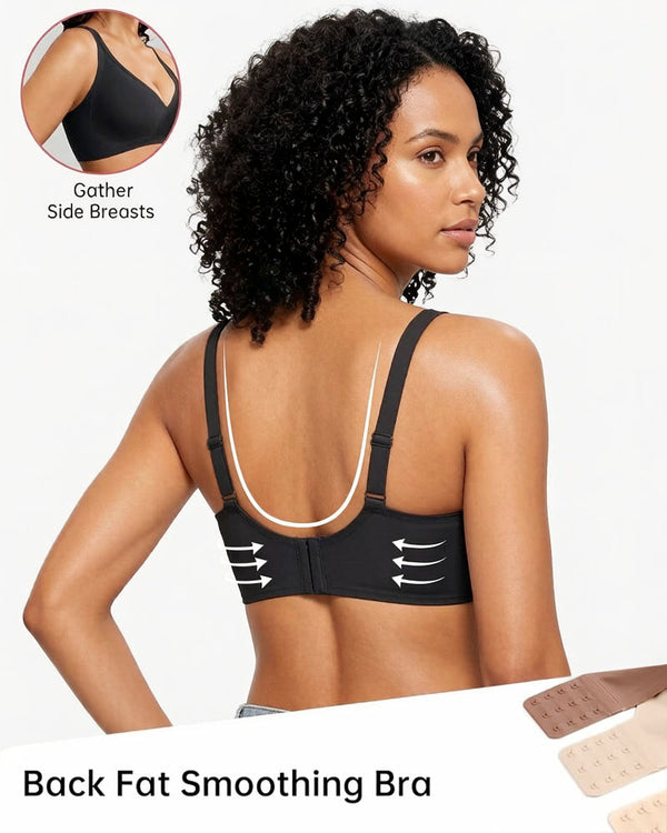Deep-V Seamless Wireless Push-Up Bras for Women – All-Day Comfort and Flattering Lift