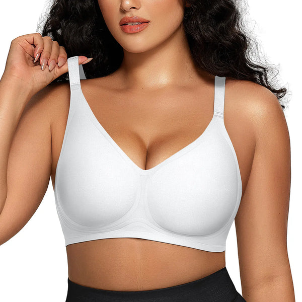 Seamless Deep-V Push-Up Wireless Bra for Women – Comfortable, Flattering Support All Day