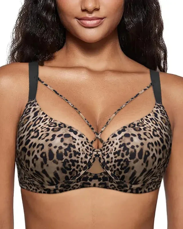 Seamless Deep-V Push-Up Bra for a Flawless Lift