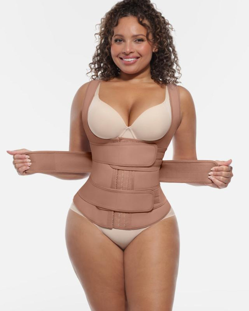 Shapecurve Plus-Size Waist Trainer Vest — Sculpting Shapewear for a Flawless Hourglass Silhouette