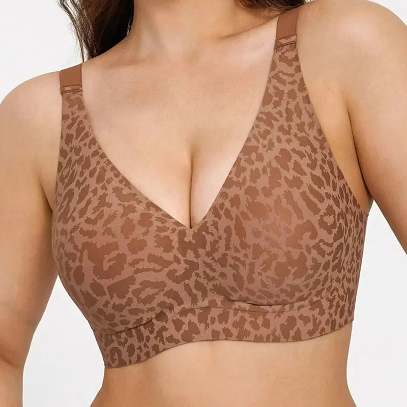 Deep-V Seamless Wireless Push-Up Bras for Women – All-Day Comfort and Flattering Lift