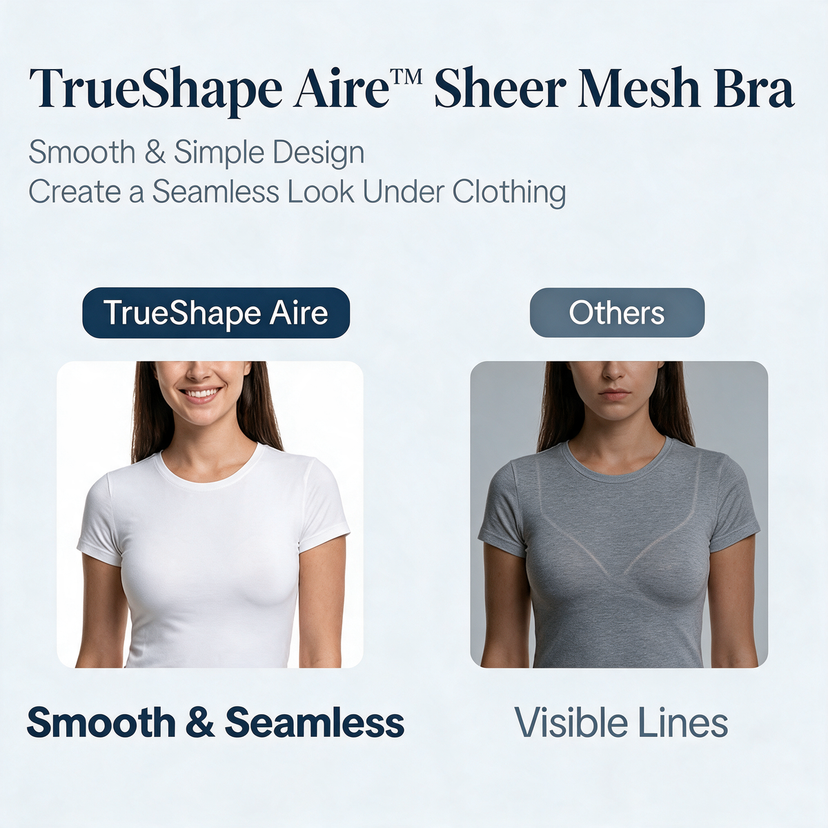 TrueShape Aire™ — Sheer Mesh Unlined Bra