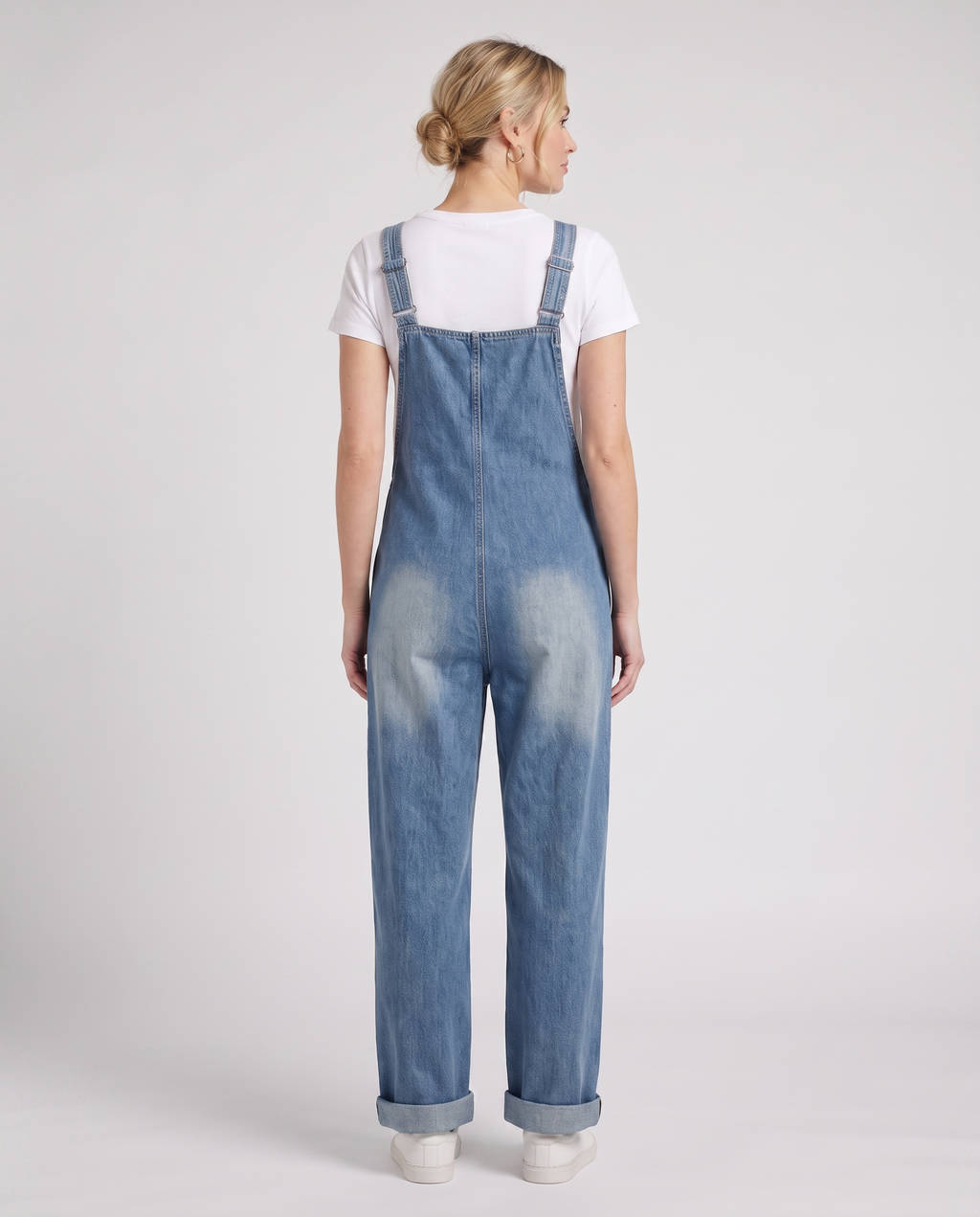 Everyday™ Wide Leg Denim Bib Overalls