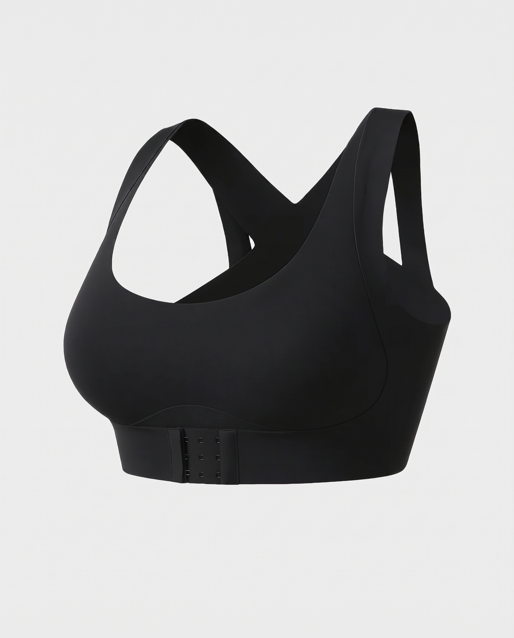 Crossover-Back Front-Hook Wire-Free Posture Bra