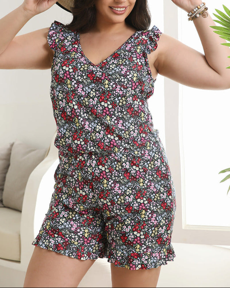 All-in-One Swim Romper with Built-In Bra