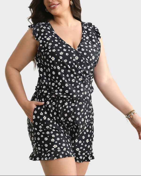 All-in-One Swim Romper with Built-In Bra