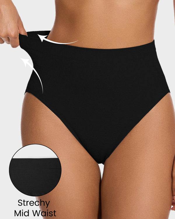 Mid-Waist Tummy-Control Shaping Briefs - 2-Pack