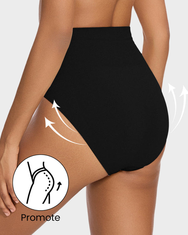 Mid-Waist Tummy-Control Shaping Briefs - 2-Pack