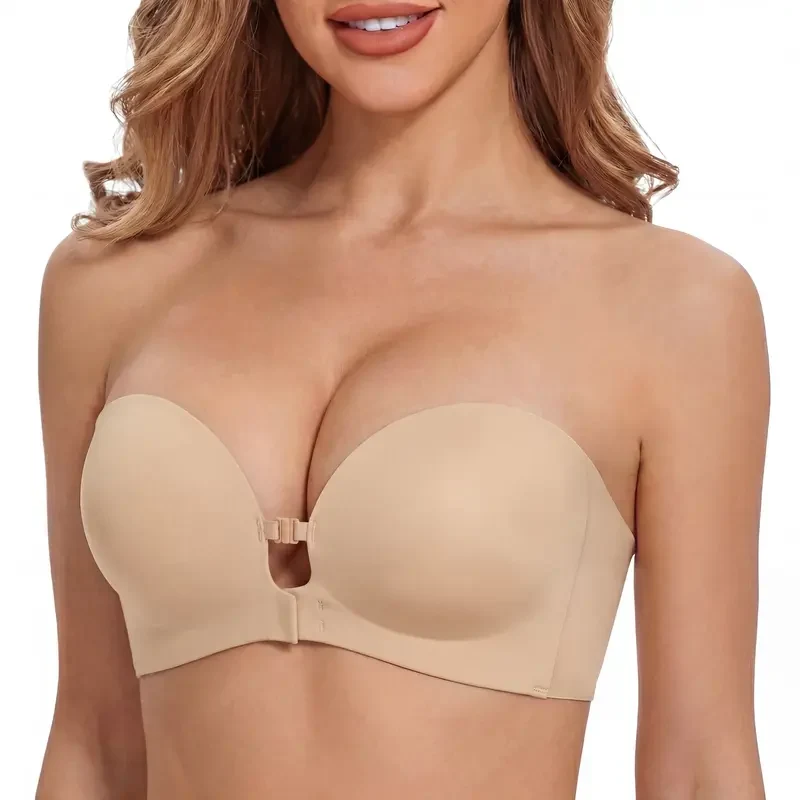 Strapless Front-Close Bra