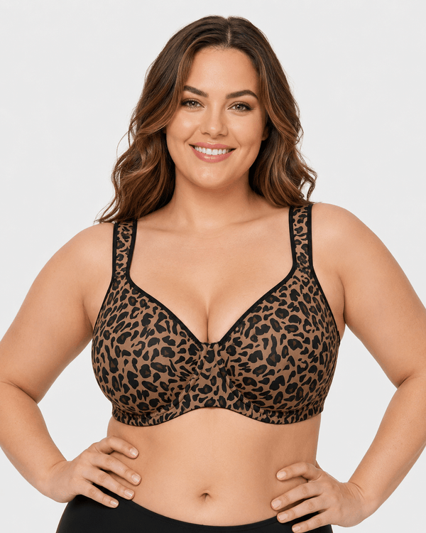 Soft Plus-Size Full-Coverage Unlined Minimizer Bra for Everyday Comfort and Support