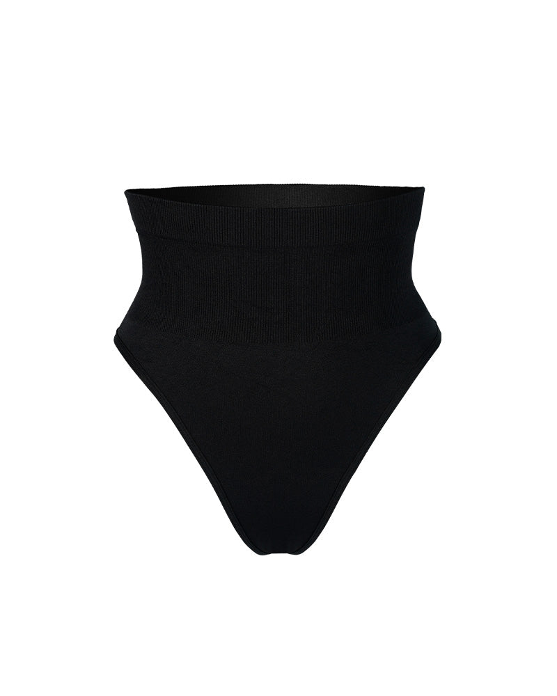 2-Pack Mid-Waist Tummy-Control Thong Panties