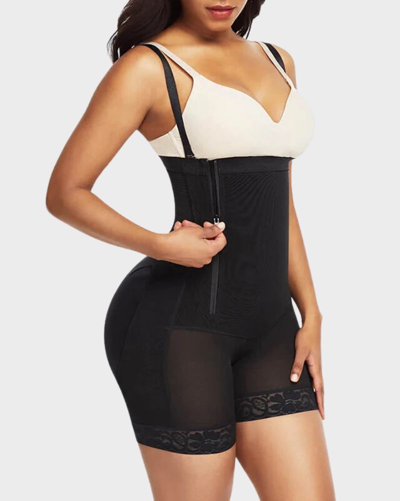 Sculpting Side-Zip Bodysuit for a Sleek, Contoured Silhouette