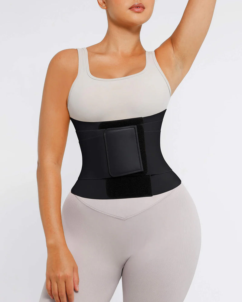 Triple-Wrap Tummy Control Waist Trainer Belt – Sculpt & Cinch with Secure Comfort
