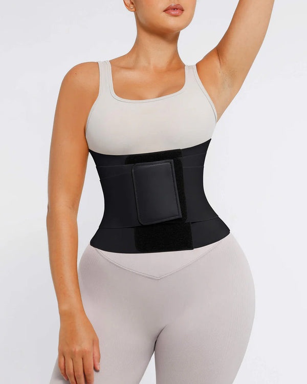 Triple-Wrap Tummy Control Waist Trainer Belt – Sculpt & Cinch with Secure Comfort