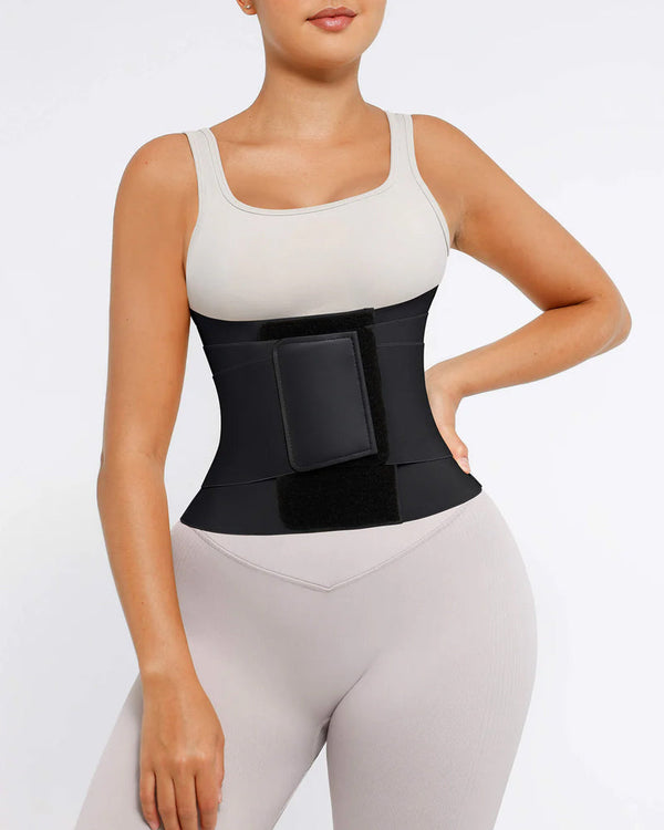 Triple-Wrap Tummy Control Waist Trainer Belt – Sculpt & Cinch with Secure Comfort