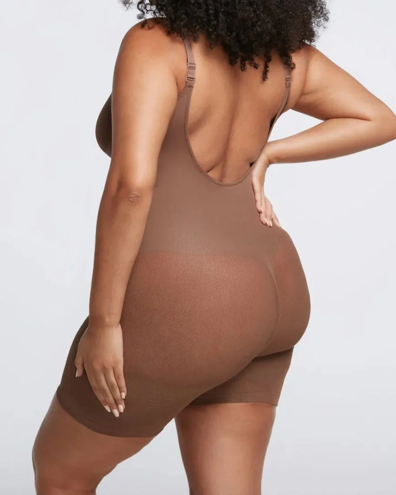 Ultra-Soft All-Day Comfort Mid-Thigh Full Bodysuit