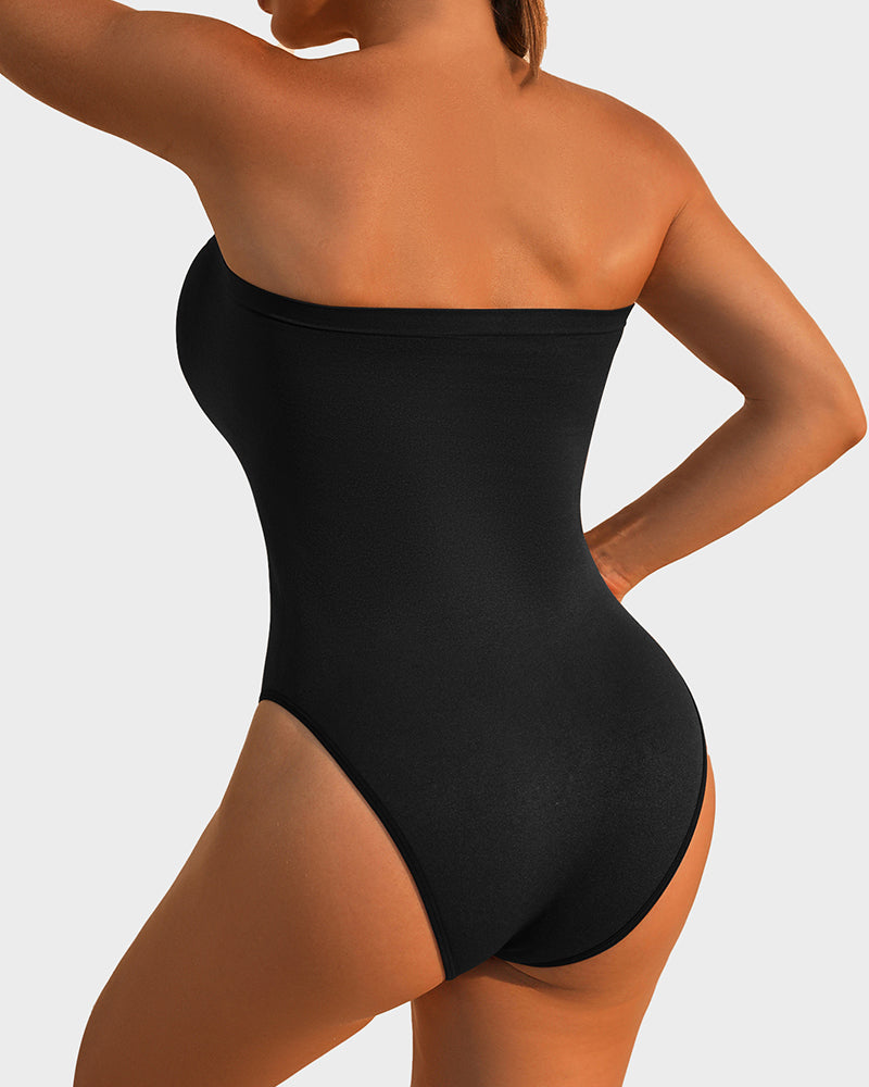 Strapless Tummy-Control Sculpting Bodysuit for a Sleek Silhouette