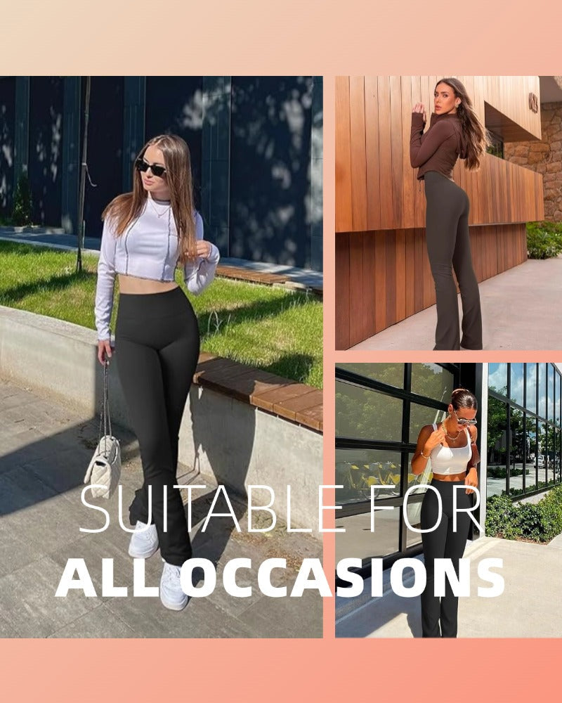 Figure-Flattering High-Waisted Butt-Lifting Flare Leggings for Women