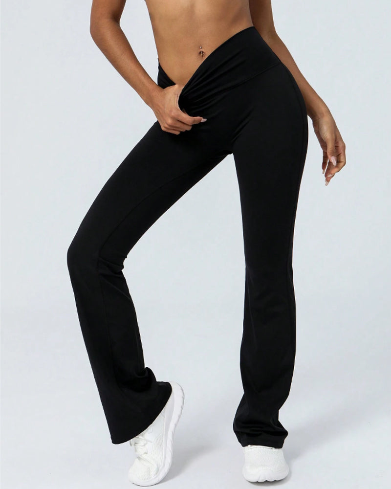 Figure-Flattering High-Waisted Butt-Lifting Flare Leggings for Women