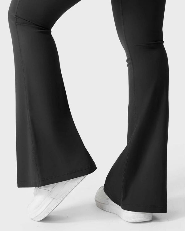Butt-Lifting Flared Leggings with Pockets
