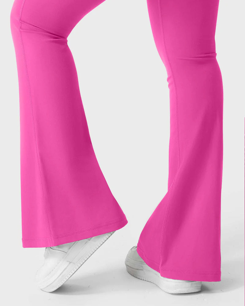 Butt-Lifting Flared Leggings with Pockets