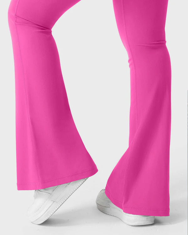 Butt-Lifting Flared Leggings with Pockets