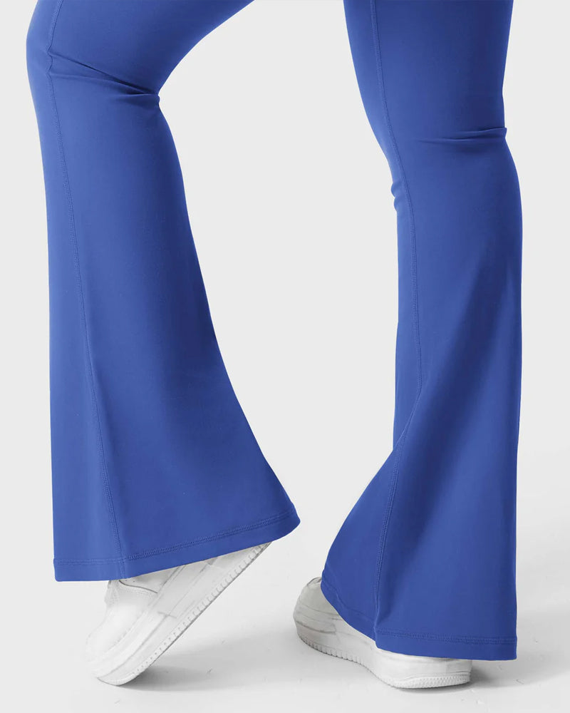 Butt-Lifting Flared Leggings with Pockets