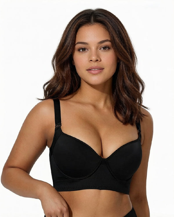 All-Day Comfort Full-Coverage Bra with Back-Smoothing Support